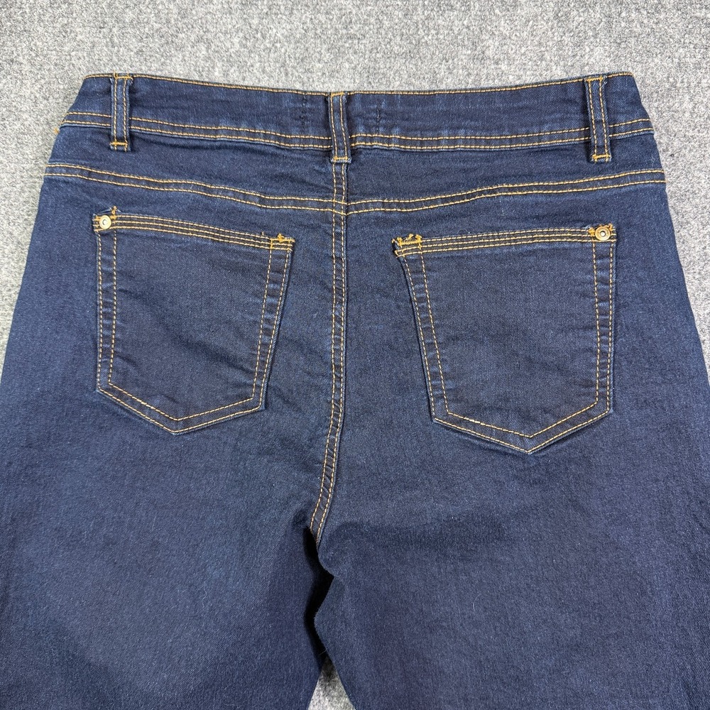 Long Tall Sally LTS Womens Bootcut Jeans 10 Tall Dark Wash Stretch Denim - Picture 8 of 13